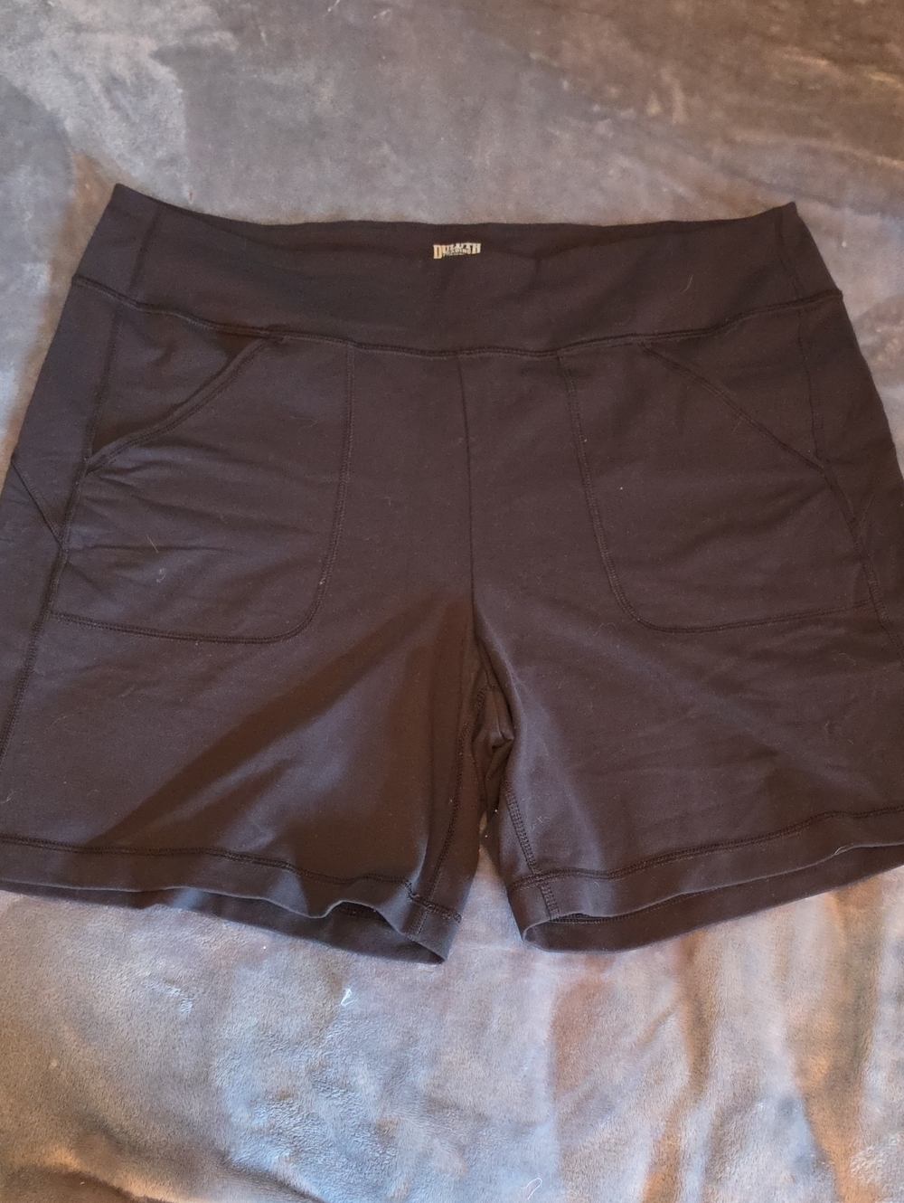 Duluth Trading Co Black Women's Athletic Shorts with Front Pockets